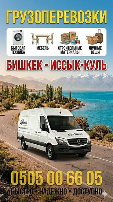 Грузоперевозки по маршруту Бишкек — Иссык-Куль. - Перевозка бытовой