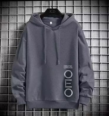 бирюзовый свитшот: Худи, С надписью, Все размеры — 2