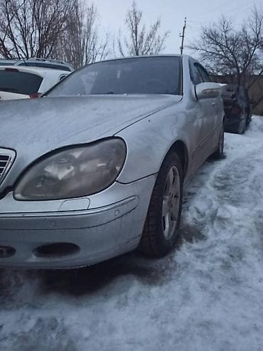Lexus: Mercedes-Benz S-Class (W220), седан, серебристый. 2002г.в. дизель об — 3