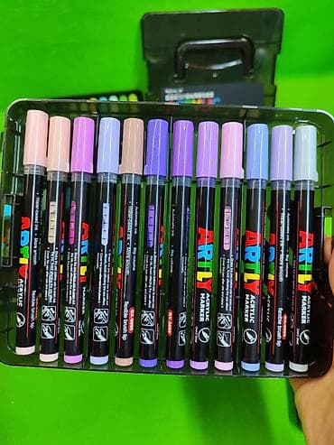 red centr: Маркеры акриловые 60 штук для детского рисования и творчества🖍️ — 8