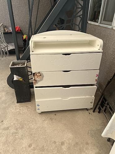 art sity: Детский комод, С пеленальным столиком, ЛДСП, цвет - Белый — 3