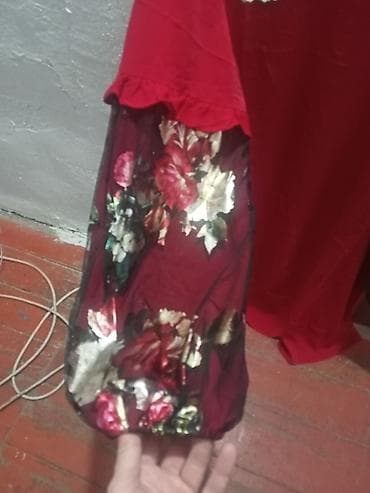 шарф красный: Платье женское Mademoiselle, размер 52. - Длина: макси. - Цвет — 2