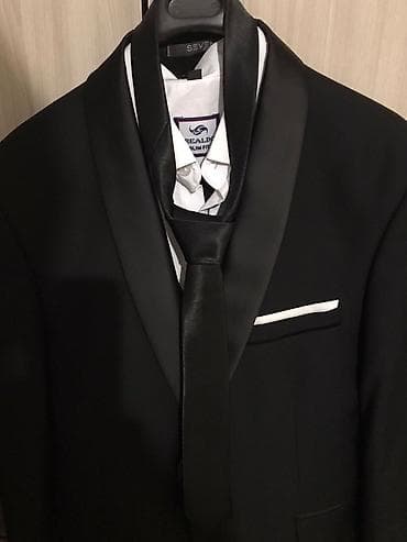 этно рубашка: Мужской парадный костюм-тройка Seven Luxury, силуэт Slim. Состав — 1