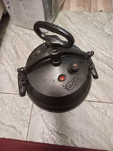 Идиш-аяк: Скороварки/казаны для приготовления под давлением. 1) Чугунный — 2