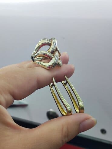 свадебные наборы ручной: Серебро Италия Через с напылением жёлтое золото Размеры имеются — 3