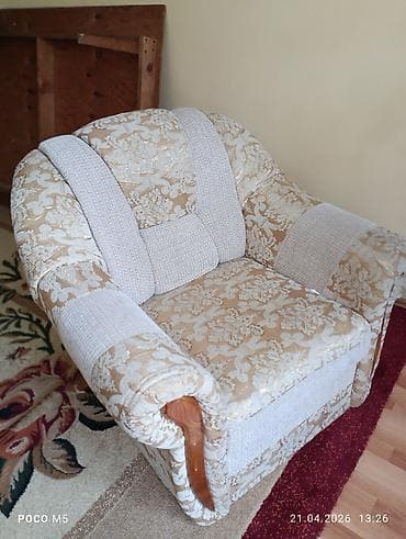 набор текст: Комплект мягкой мебели, цвет - Бежевый — 3