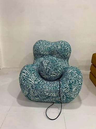 мягкий мешок кресло: Бескаркасное Кресло дизайнерское с «мячом-пуфом» на шнуре — 4