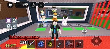 Аккаунт в Roblox: симулятор/тайкун с развитой базой и редкими