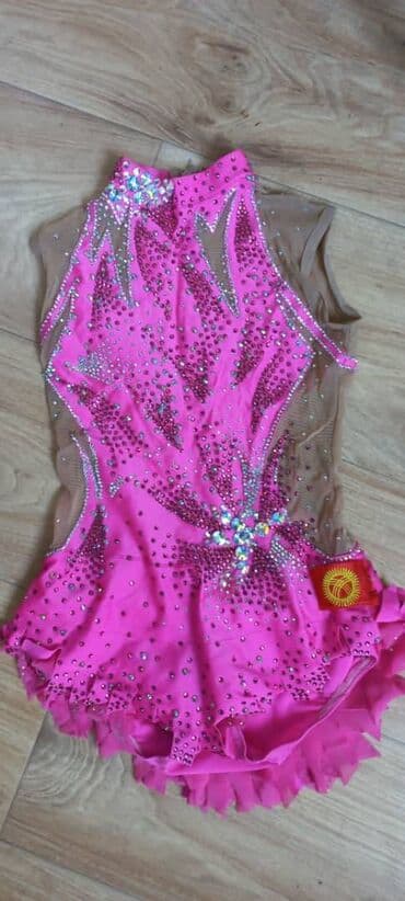 купальник для художественной: Гимнастический купальник для выступлений на 8-11 лет в отличном — 1