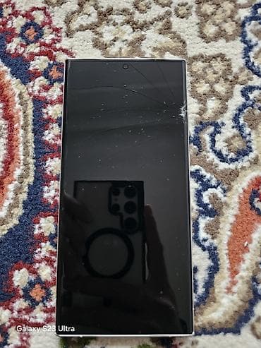 Samsung Galaxy S23 Ultra, Б/у, 256 ГБ, цвет - Белый, 2 SIM