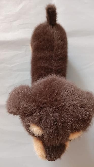 Подушки: Мягкая игрушка-подушка «Такса» - Форма длинного плюшевого щенка-таксы — 3