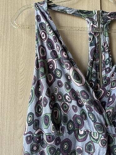 Платье макси с принтом - Длина: макси, расклёшенный ни - Верх — 2