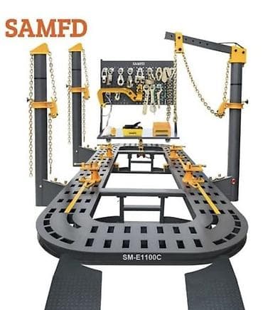 Строительное оборудование: Рамный стапель для вытяжки кузова SAMFD SM-E1100C Профессиональная — 1