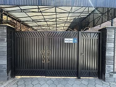 Распашные ворота: Продаю, Металлические распашные ворота с калиткой, добротные из — 1