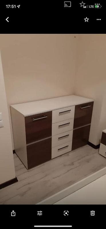 мебели для кухни: Спальный гарнитур, Двуспальная кровать, МДФ, цвет - Белый — 9