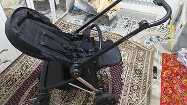 детская коляска для двойни: Коляска, цвет - Черный — 3