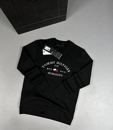 фитнес одежды: Свитшот Tommy Hilfiger с фирменной вышивкой - Классический крой — 4