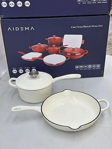 форс наборы: Чугунный набор посуды AIDEMA 7 в 1 с эмалированным покрытием Color — 4