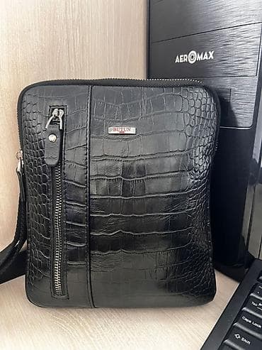 pull and beer: Классическая сумка, Butun, Материал: Натуральная кожа, Регулируемый ремень, Мужские — 1