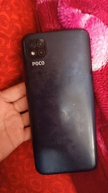 black chark: Poco C31, Б/у, 32 ГБ, цвет - Черный, 1 SIM — 1