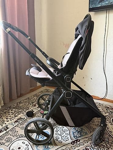 коляски new lux: Коляска, Другой бренд, цвет - Черный, Б/у, Самовывоз, Платная доставка — 2