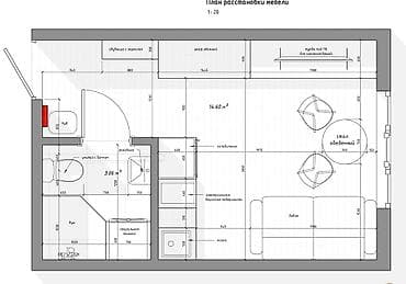 Продажа квартир: 1 комната, 20 м², Кызыл Аскер 106 серия, 1 этаж, ПСО (под самоотделку) — 7