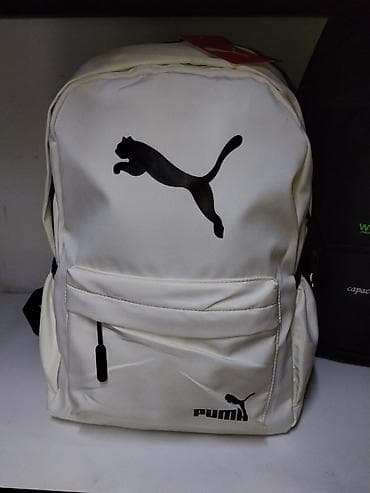 Сумки: Рюкзак Puma, светлый (молочный/белый) цвет с контрастными чёрными — 1