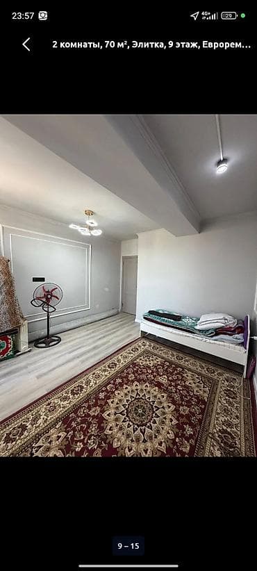 Квартиры: 2 комнаты, 70 м², Элитка, 9 этаж, Евроремонт — 7