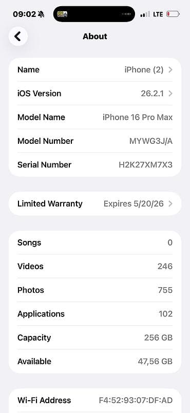 акумулятор на айфон: IPhone 16 Pro Max, Б/у, 256 ГБ, Черный, Коробка, 92 % — 5
