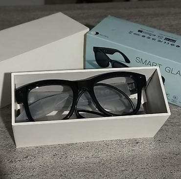 15 pro mac: Умные очки SMART GLASSES - Классическая чёрная оправа с — 1