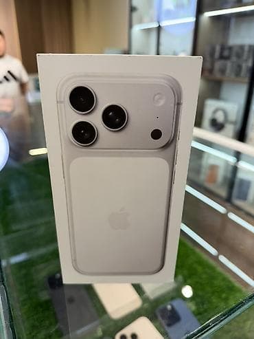 IPhone 17 Pro, 1 ТБ, Күмүш, Куту