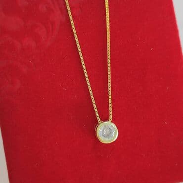 красная нить с золотом 585: Италия Эксклюзив Серебро покрыто желтое золото пробы 925 Камни — 2