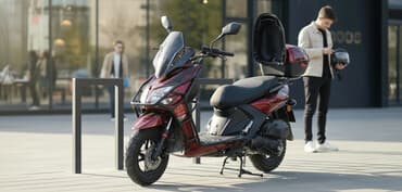 скутер с бензином: Жылы 2025 прбг 1400 запз 100к 4л — 1