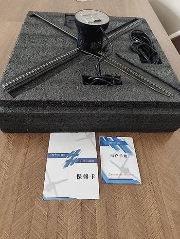 обьемные буквы: Голографический вентилятор 3D Display (LED 3D Hologram Fan) в коробке — 4