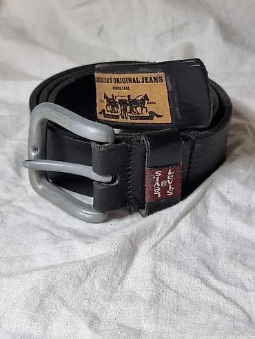 ремень синий: Ремень, LeviS, Материал: Натуральная кожа, Мужские, Новый — 2