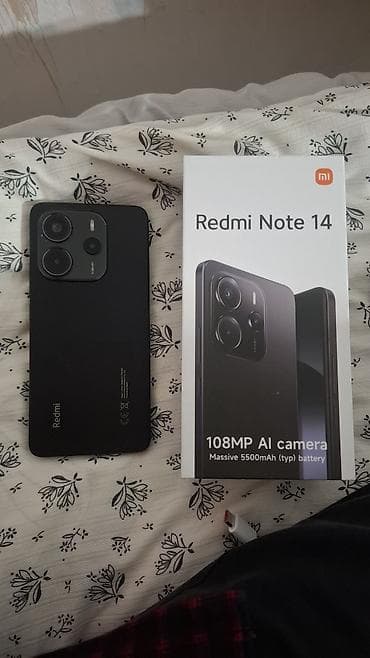 Redmi, Redmi Note 14, цвет - Черный at lalafo.kg Redmi, Redmi Note 14, цвет - Черный