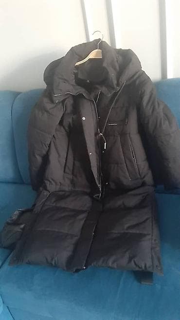 Пуховик, Длинная модель, С капюшоном, Стандарт