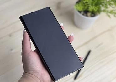 red megic: Samsung Galaxy S23 Ultra, Б/у, 256 ГБ, цвет - Черный, 1 SIM, eSIM — 2