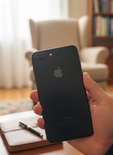 техника из европы: IPhone 7 Plus, Б/у, 32 ГБ, Черный, Зарядное устройство, Чехол, 97 % — 1