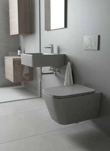 бишкек унитазы сантехника: Унитаз Подвесной(Инсталляция), Новый, Материал: Керамика, Платная установка — 1