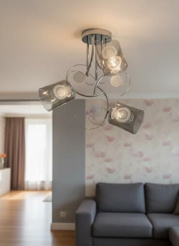 люстра на одну лампочку: Стильная люстра с декоративными плафонами💡 –Продаю элегантную люстру с — 1