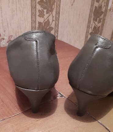 туфли беж цвет: Туфли,размер36-37,цвет хаки,как новые,кожа — 2