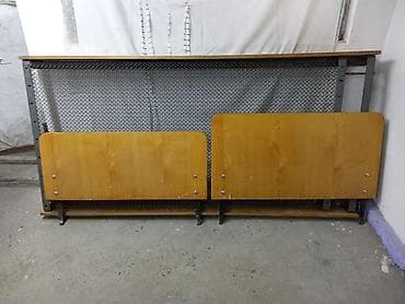 sofa bed: Односпальная кровать в отличном состоянии с металлическим сетчатым — 4