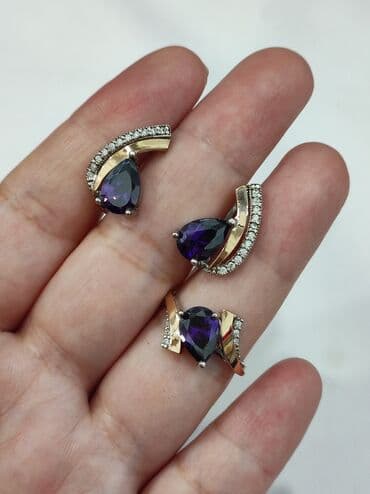 свадебные наборы ручной: Серебро напыление золото 925 пробы Размеры имеются Для заказа — 2