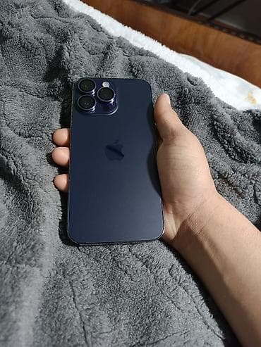 poco c5: IPhone 14 Pro Max, Б/у, 256 ГБ, Deep Purple, Коробка, 78 % — 2