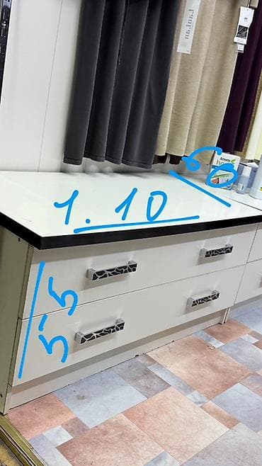 Комплектующие для мебели: Тумба для вещей и одежды, Без зеркала, ЛДСП, цвет - Белый — 2