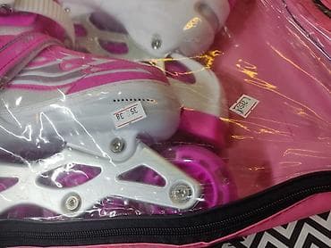 коньки в бишкеке: Роликовые коньки раздвижные, 4‑колёсные, розово‑белые. Основные — 3