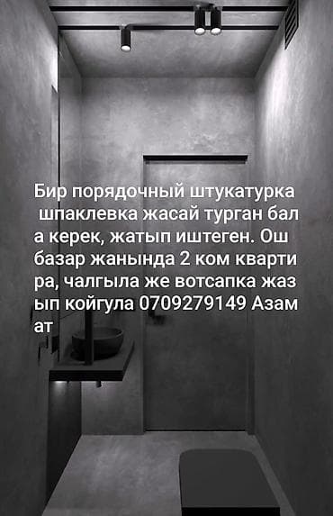 Услуги: Услуги по штукатурке и шпаклёвке помещений. - Выполнение штукатурных — 1