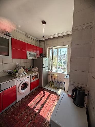 rixos hall: 3 комнаты, 58 м², Ошский мкр., 106 серия, 2 этаж, Старый ремонт — 4