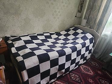 Спальный гарнитур, Б/у, Односпальная кровать, Самовывоз, цвет - Белый — 1